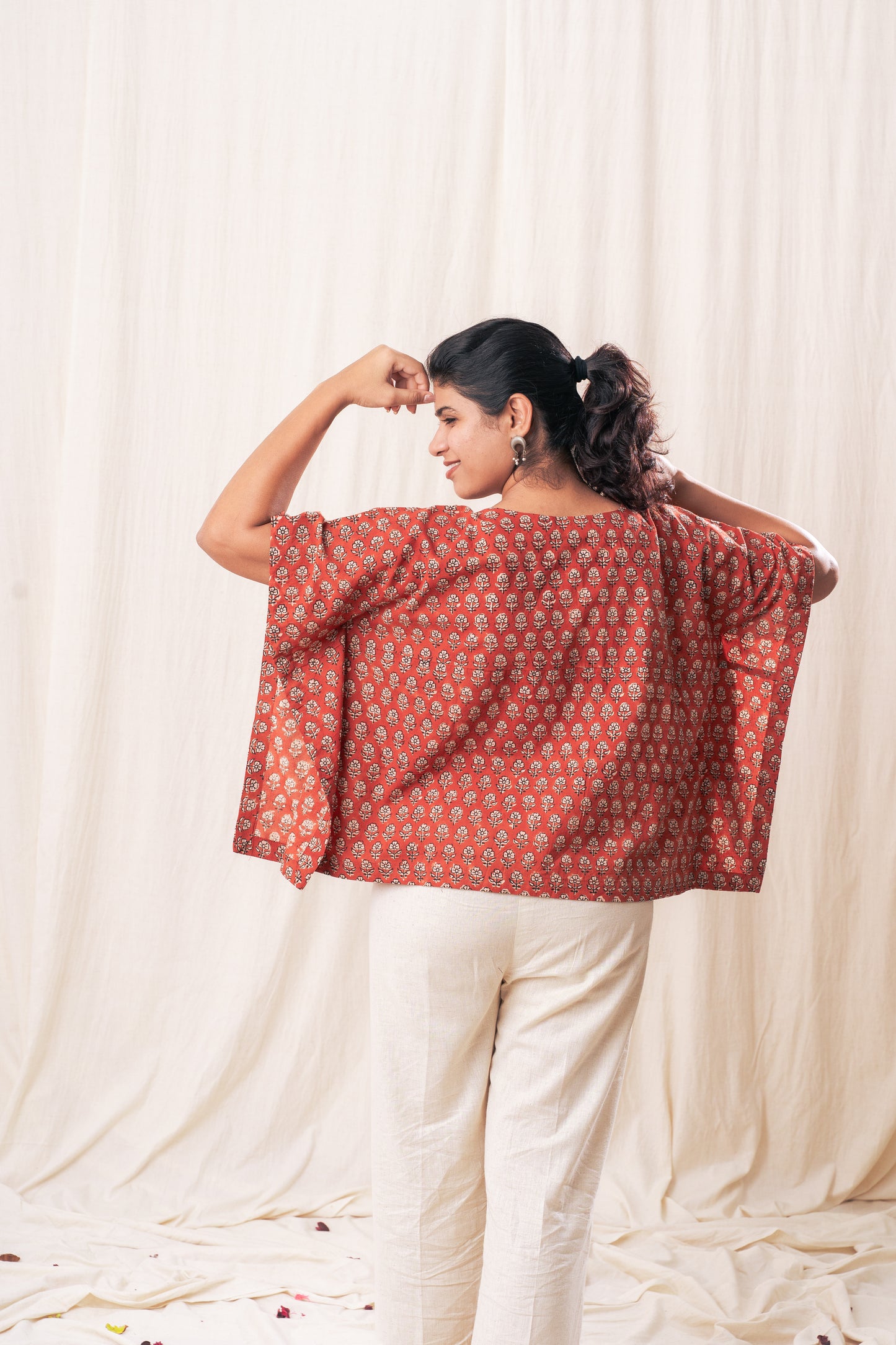 Red Kaftan Top
