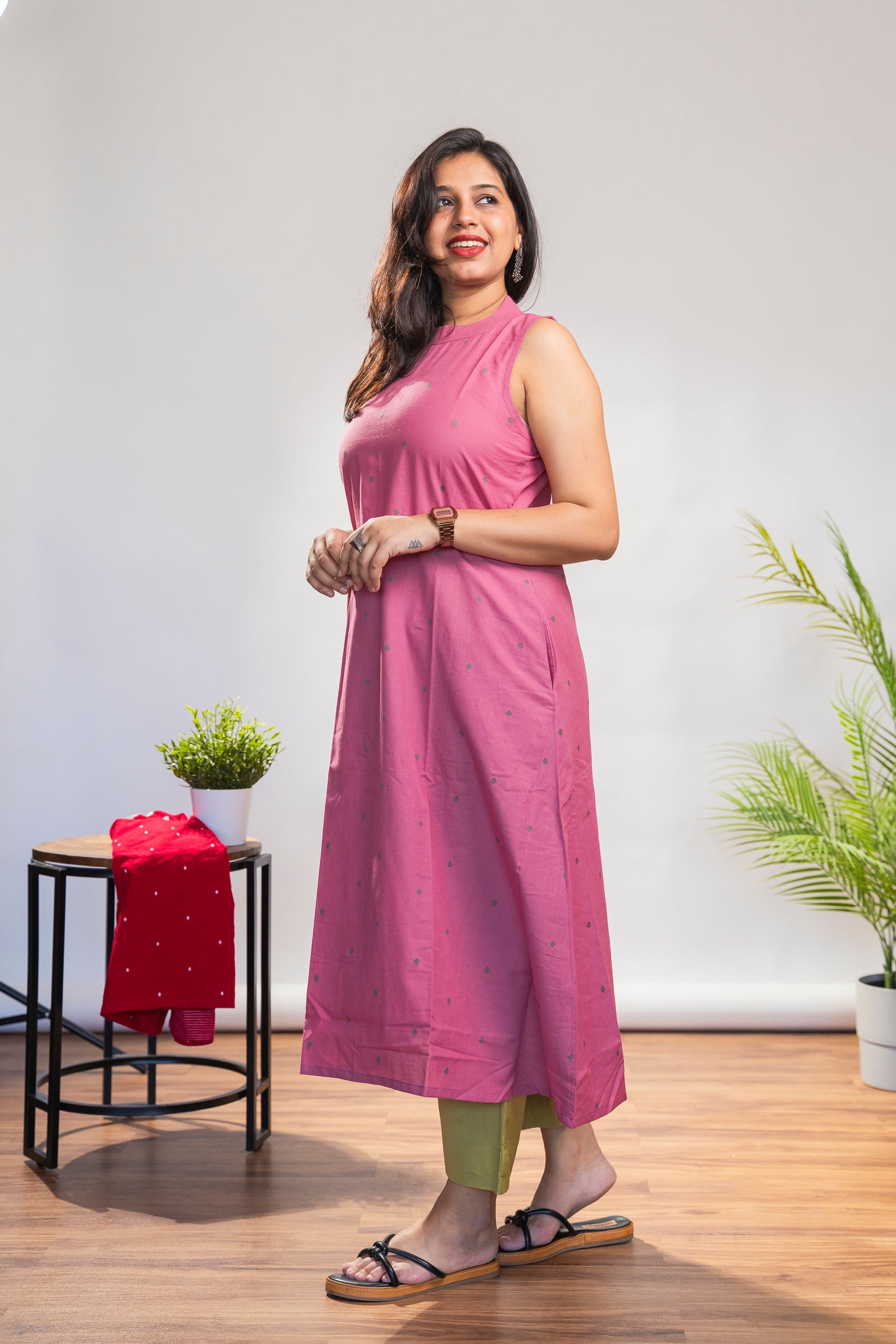 Pink and Green Incut Set