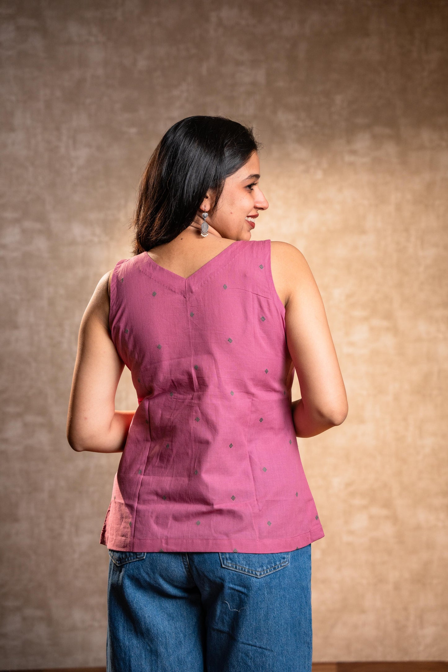 Pink Sleeveless Tunic