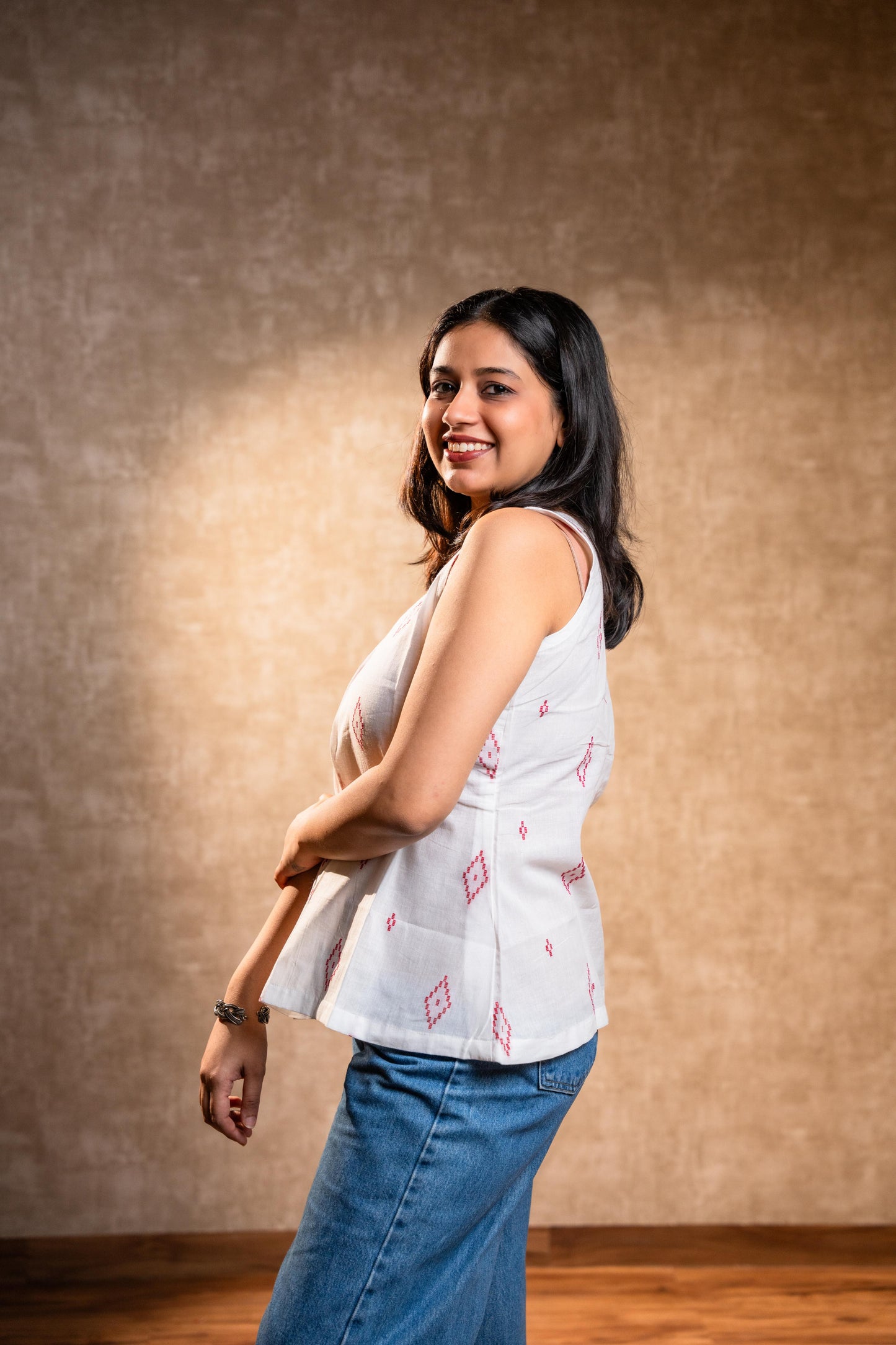 White Sleeveless Tunic