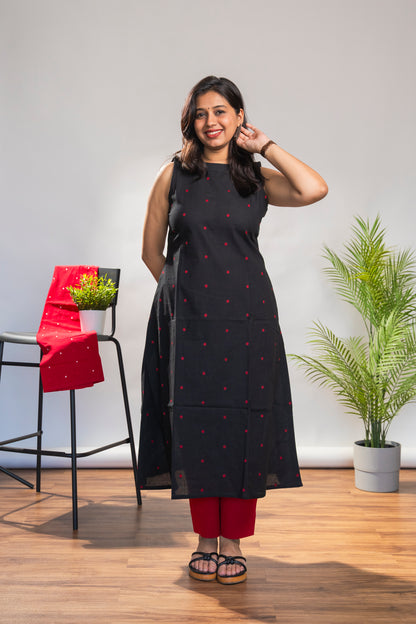 Black and Red Incut Set