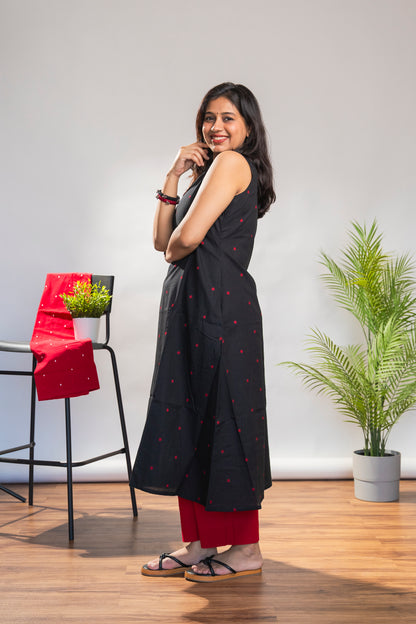 Black and Red Incut Set