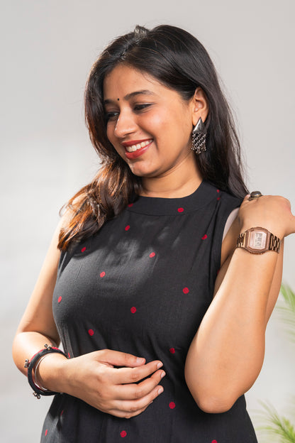 Black and Red Incut Set