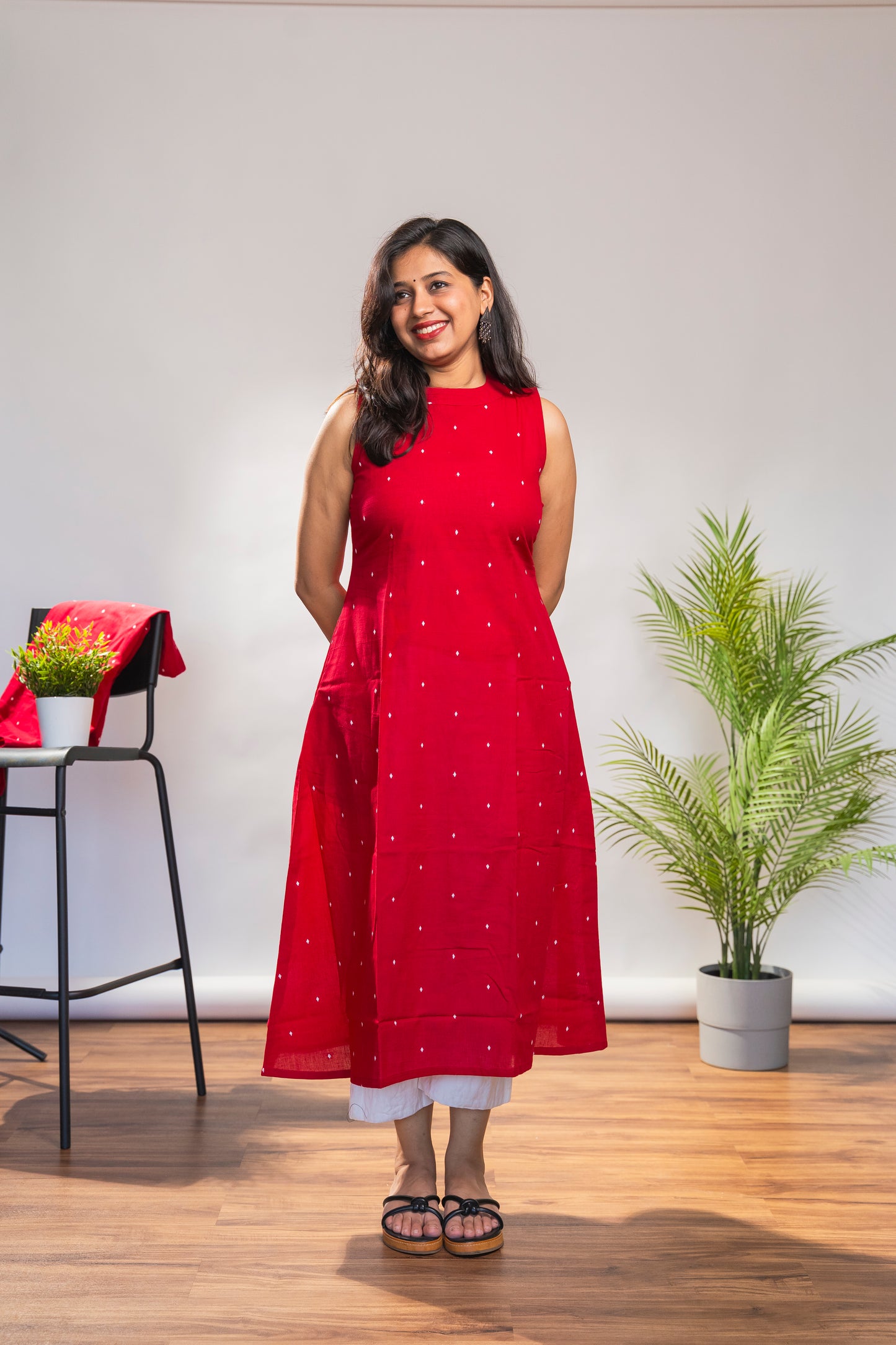 Red and White Incut Set