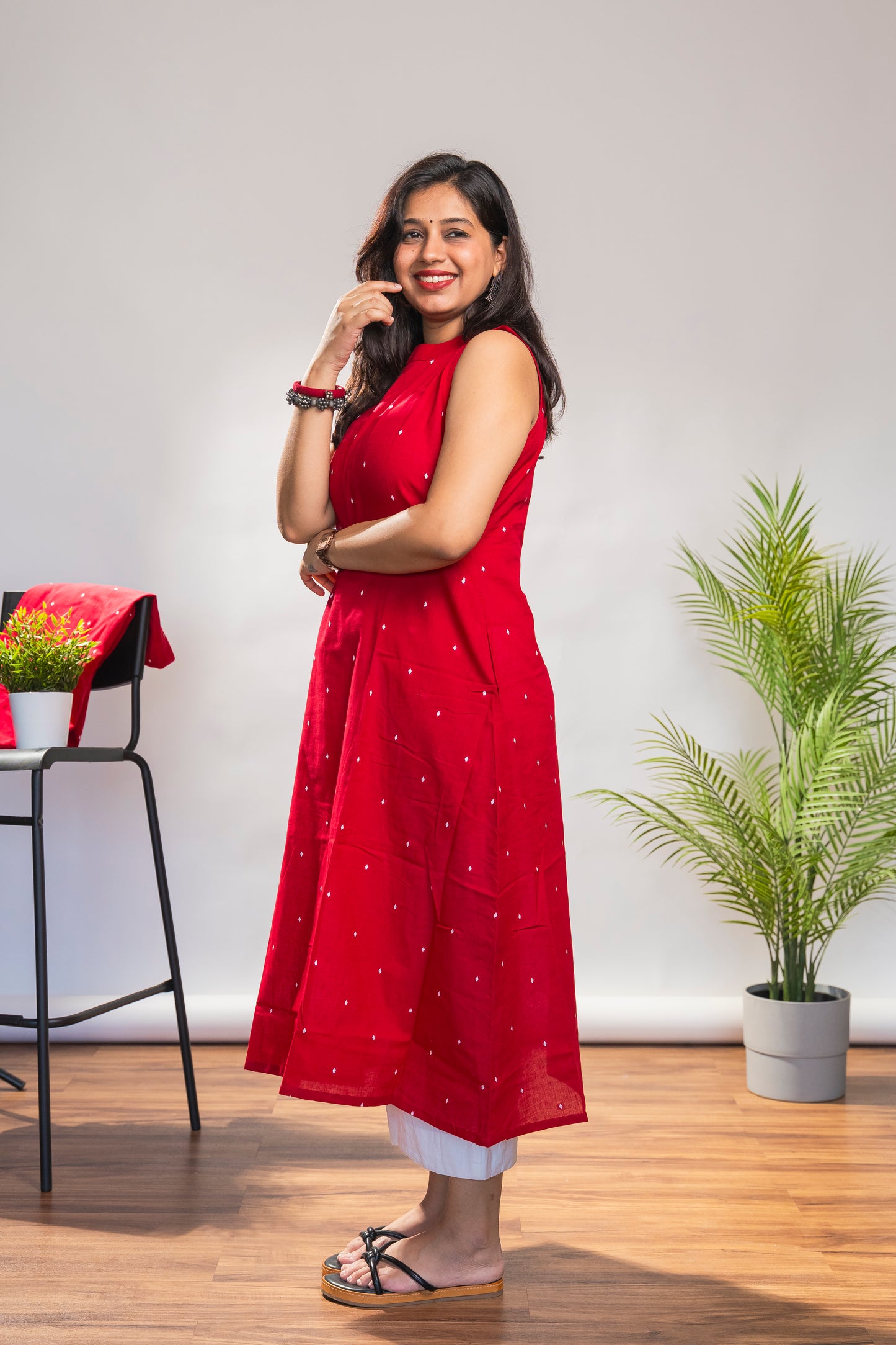 Red and White Incut Set