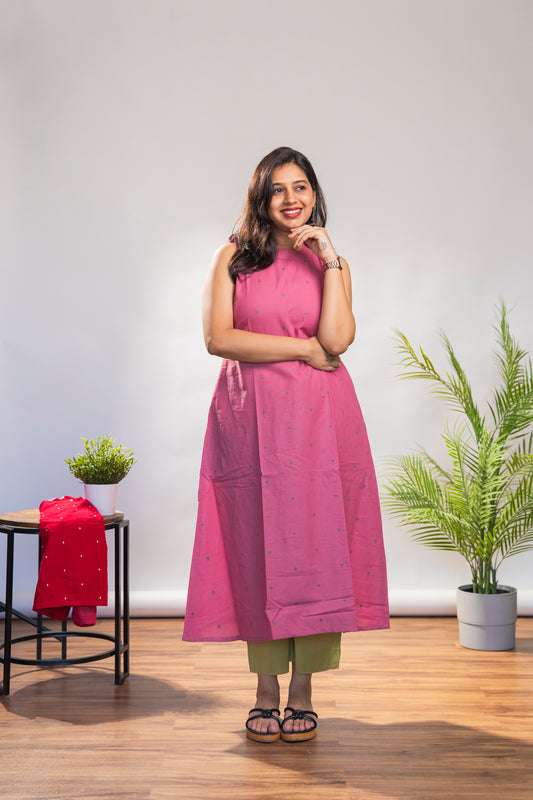 Pink and Green Incut Set