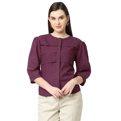 Wine 3-Flap Shirt