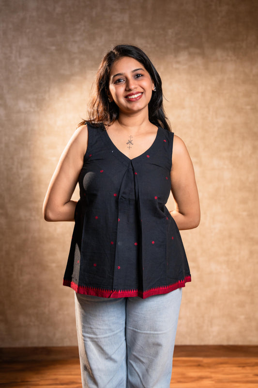 Black Sleeveless Tunic