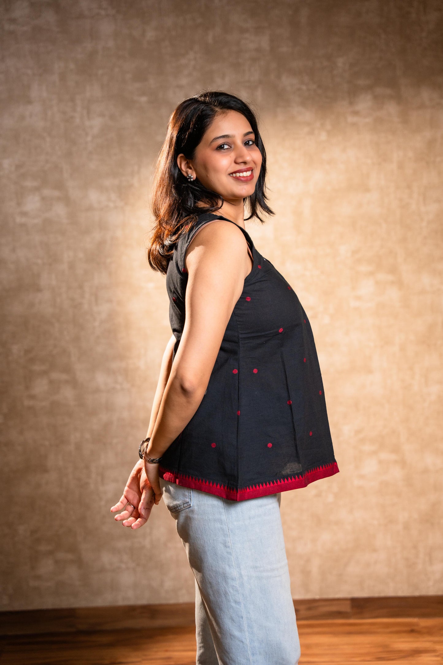 Black Sleeveless Tunic