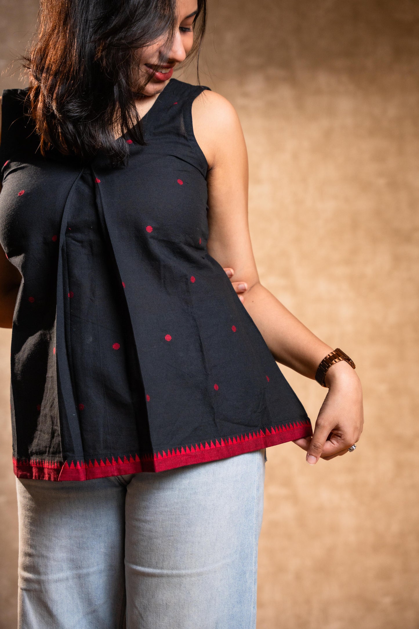 Black Sleeveless Tunic