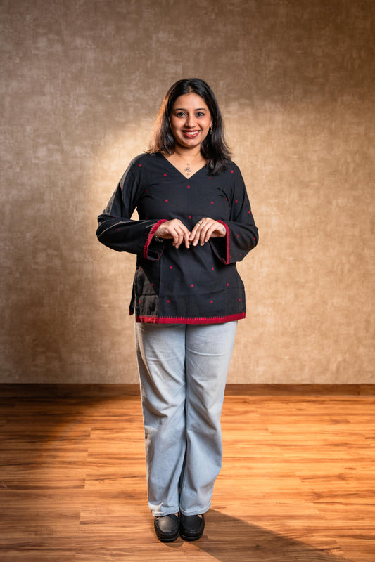 Black Full Sleeves Tunic