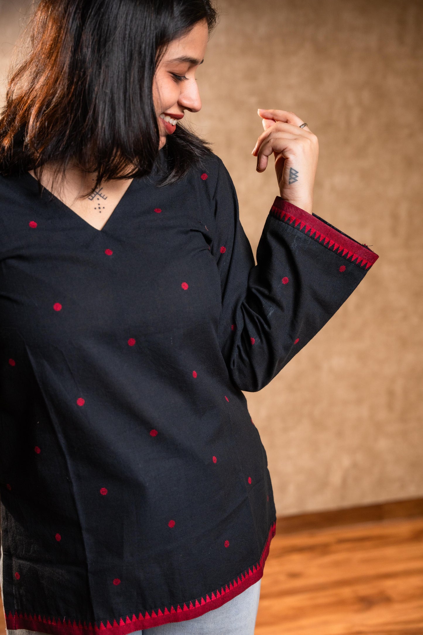 Black Full Sleeves Tunic