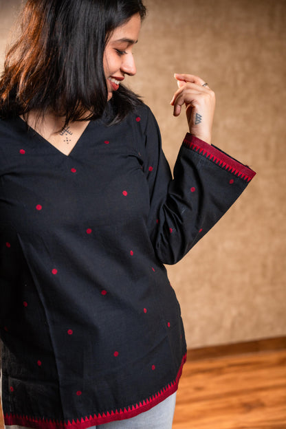 Black Full Sleeves Tunic