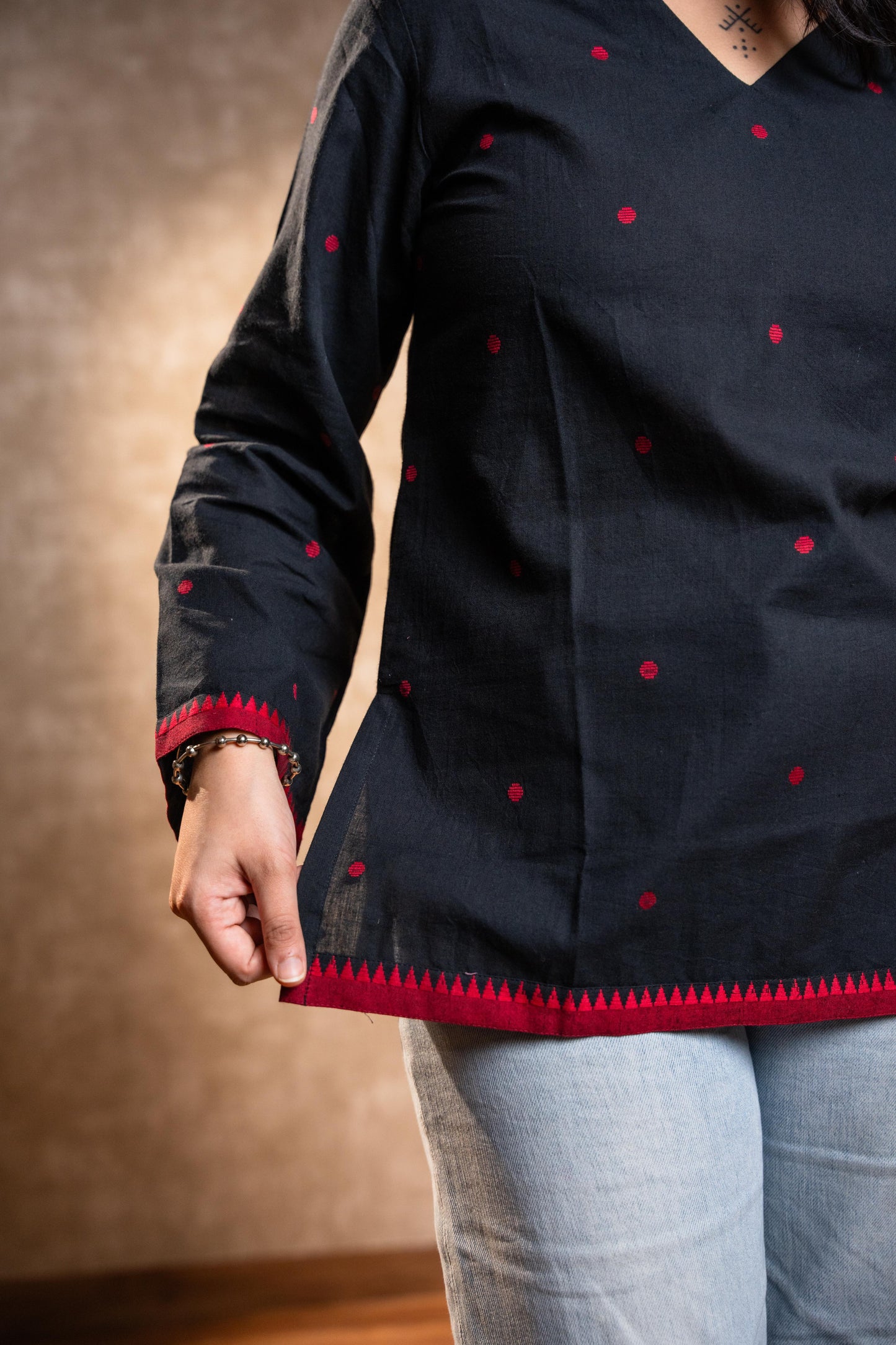 Black Full Sleeves Tunic
