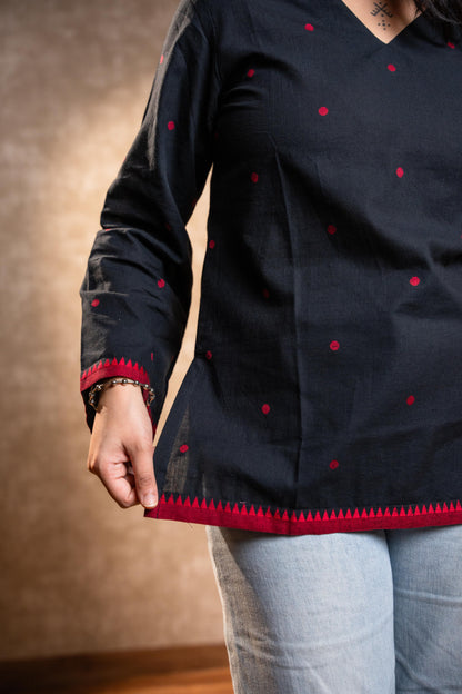 Black Full Sleeves Tunic
