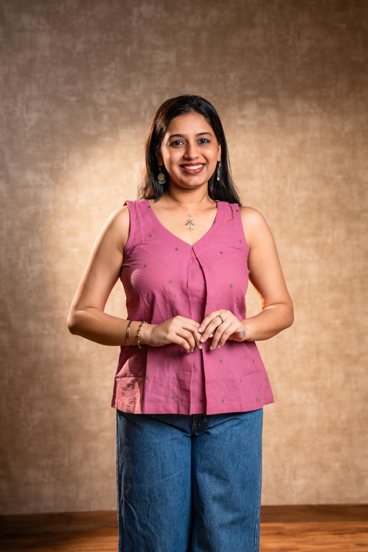 Pink Sleeveless Tunic