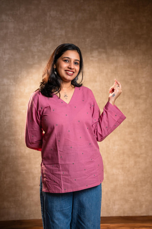Pink Full Sleeves Tunic