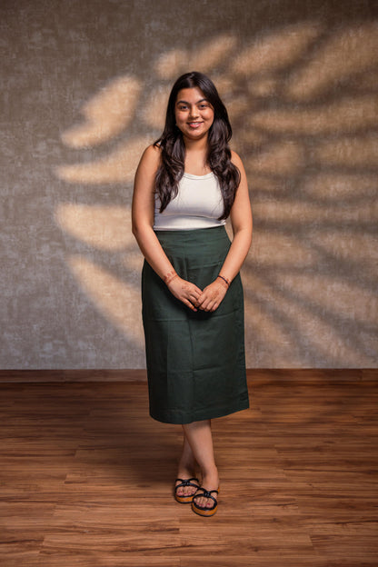 Dark Green Skirt