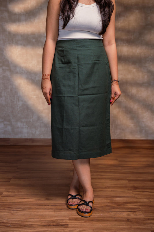 Dark Green Skirt