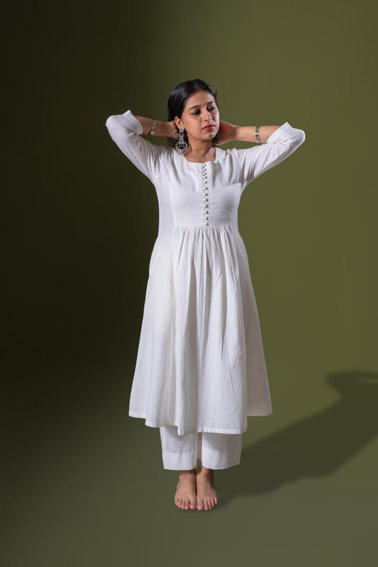 White kurta set