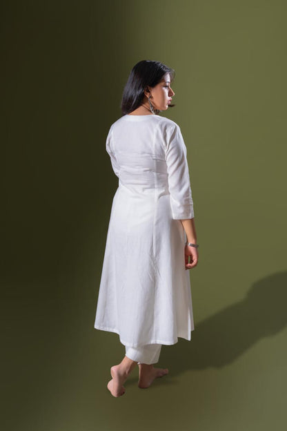 White kurta set