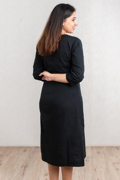 Black Wrap Dress