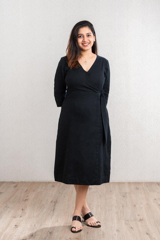 Black Wrap Dress