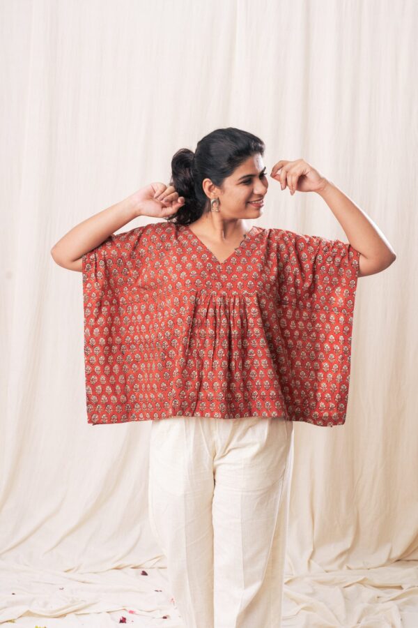 Red Kaftan Top - Image 3