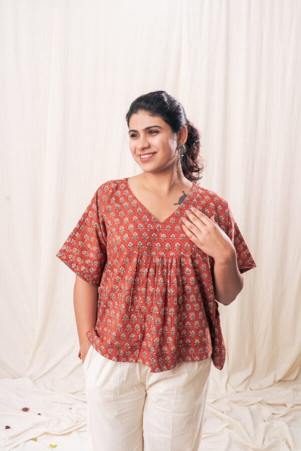 Red Kaftan Top - Image 2