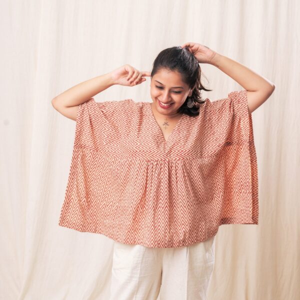 Zig Zag kaftan Top