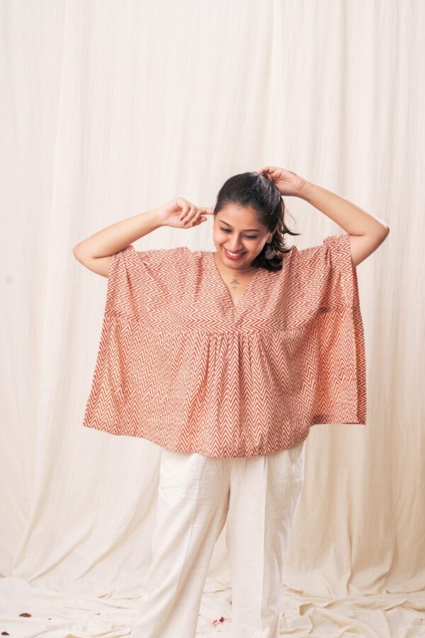 Zig Zag kaftan Top