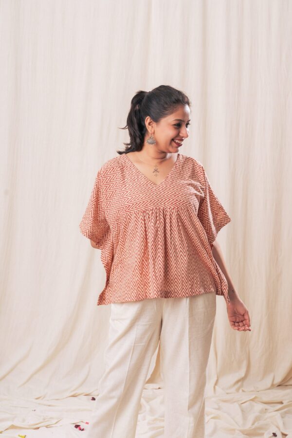 Zig Zag kaftan Top - Image 3