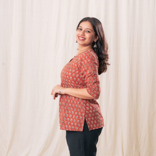 Red Keyhole tunic