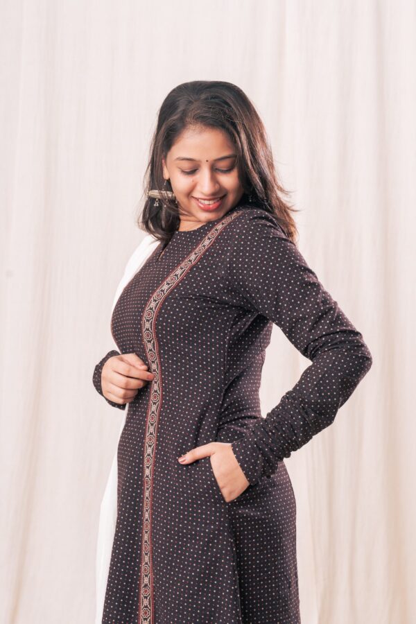 Ajrakh Polka Churi Sleeve Set - Image 2