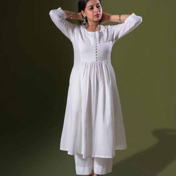 White kurta set