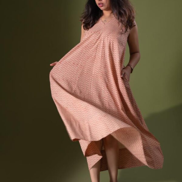 Zig Zag Panel Kurta