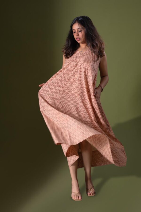 Zig Zag Panel Kurta