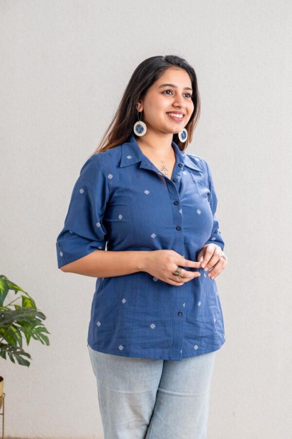Blue Shirt With Polka - Image 2