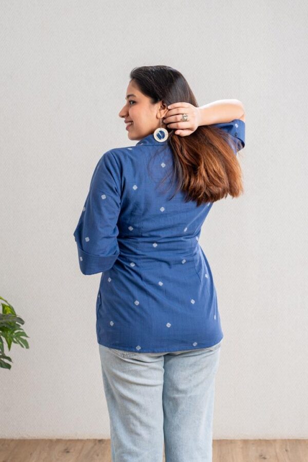 Blue Shirt With Polka - Image 3