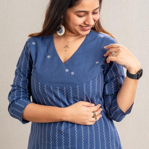 Blue Dress With Yoke