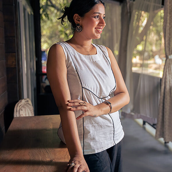 Cotton Linen White Tunic